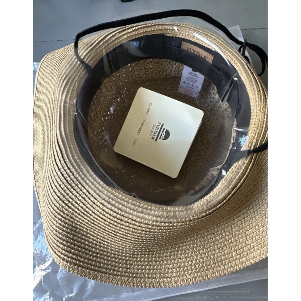 FURTALK Womens Sun Straw Hat UV UPF 80+ Travel Foldable Brim UV Hat M/L‎ - Picture 5 of 16